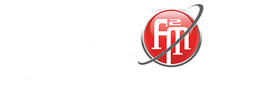 Fusion Fabrication & Manufacturing Logo White